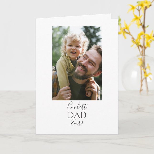 Melhor Pai de Todos os Tempos! Cartão (Flor Amarela)