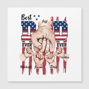 Melhor Pai do mundo - Fist Bump USA Flag - 4 Kids