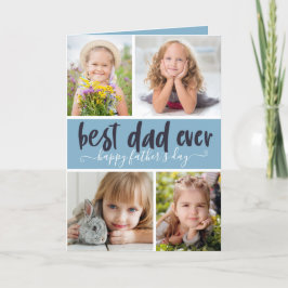 Melhor Pai do Mundo Foto Cartão do Dia dos Pais