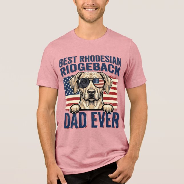 Melhor Pai do Rhodesian Ridgeback de Sempre Camisa (Frente)