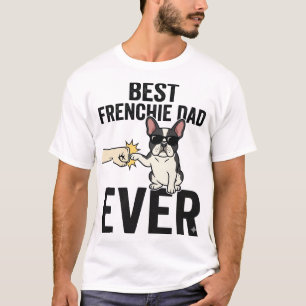 Melhor Pai Frenchie de Todos os Tempos Camisa Engr
