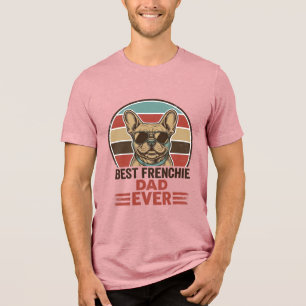 Melhor Pai Frenchie de Todos os Tempos Camisa Vint