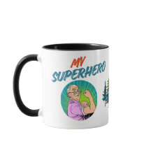 Melhor Pai Meu Super-Herói Caneca Personalizada do