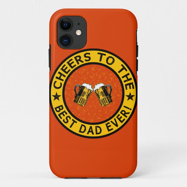 MELHOR PAI NUNCA capas de iphone personalizada (Verso)