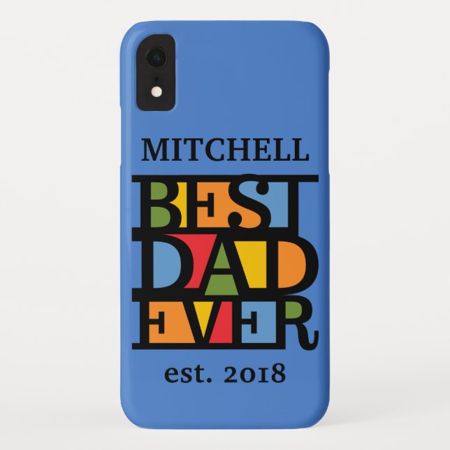 MELHOR PAI NUNCA capas de telefone personalizadas  (Verso)