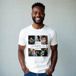 Melhor Pai Nunca | Colagem de fotos do Dia de os p<br><div class="desc">Celebrar o Dia de os pais com um presente que captura a essência do amor familiar e das memórias queridas. Nossa melhor Pai de colagem de fotos T-Shirt apresenta uma grade personalizada de colagem de 6 fotos, perfeita para mostrar suas fotos especiais da família e momentos inesquecíveis com Pai. O...</div>