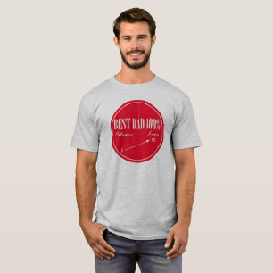 Melhor Pai Patience Love Arrow T-Shirt Top Tee