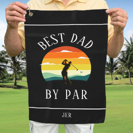 Melhor Pai Pelo Silhueta de Golfista Preto Branco