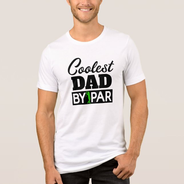 Melhor Pai por Camisa de Par - Teto de Golfe Engra (Frente)