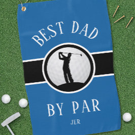 Melhor Pai Por Cota De Golfe Monograma Azul Preto