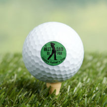 Melhor Pai Por Par Bolas de Golfe Feliz Dia dos Pa