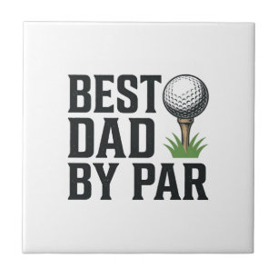 Melhor Pai Por Par Golfe Dia dos Pais Design Vinta