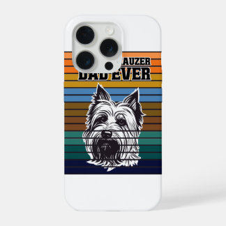Melhor Pai Schnauzer de Todos os Tempos Retro Vint