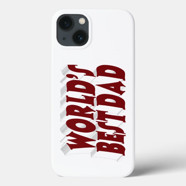 Melhor Pai texto burgundy 3d (Verso)