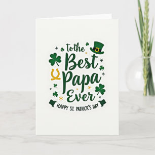 Melhor Papai de Todos o Dia de São Patrício Cartão