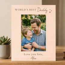 Melhor Papai do Mundo Quadro Personalizado com Fot