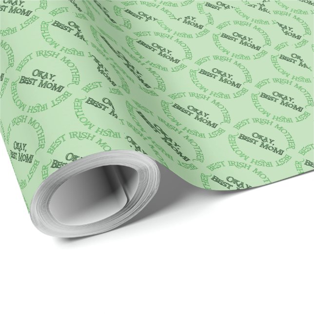 Melhor papel de embrulho verde mate para Mãe Irlan (Ponta do rolo)