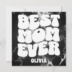 Melhor Placa de Dia de as mães Preto Tie Tie