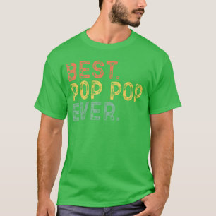 Melhor PopPop de Sempre Camisa Divertida Vintage R