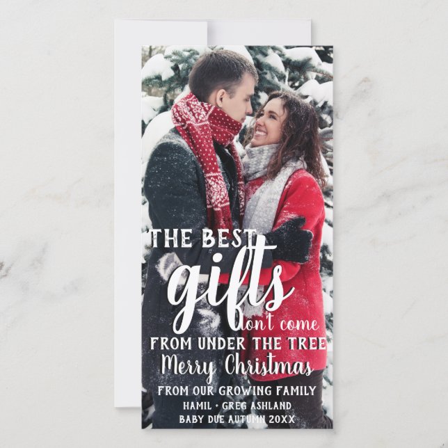 Melhor Presente Sob O Anúncio De Gravidez Em Árvor (Frente)