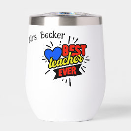 Melhor professor de quadrinhos personalizado cor