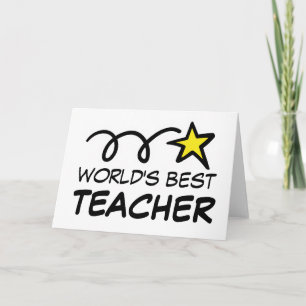 Melhor professor / treinador do mundo - Cartão de