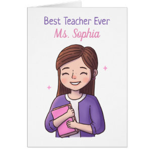 Melhor Professora de Todos os Tempos Cartão do Dia