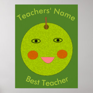 Melhor Professora Feliz Poster da Apple