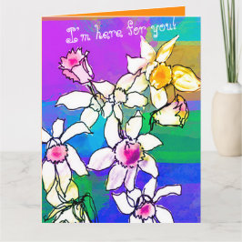 Melhor Simpatia/Suporte Cartão Floral de Saudação