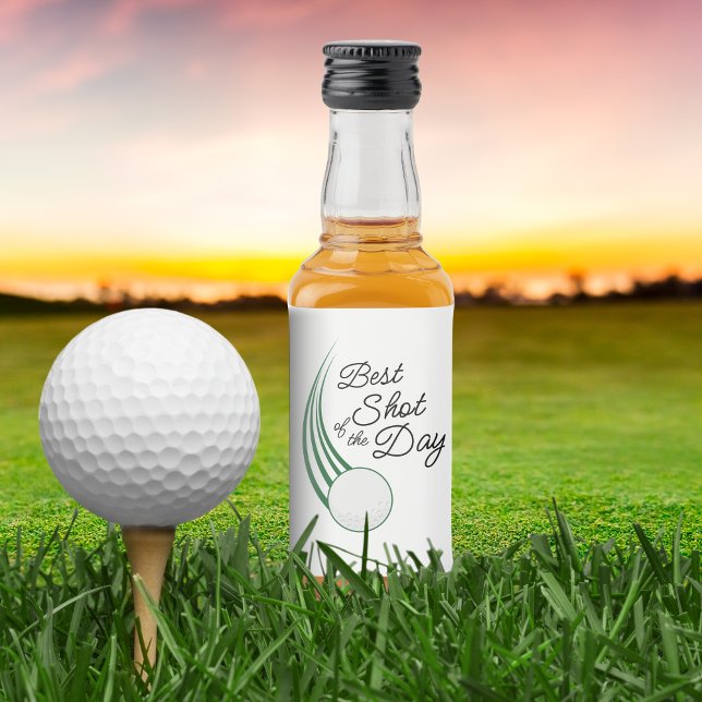 Melhor Tacada do Dia Favor de Golfe (Best shot of the day Golf favor miniature liquor labels)