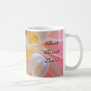Melhor Tia de Todos os Tempos! Caneca de Café Flor
