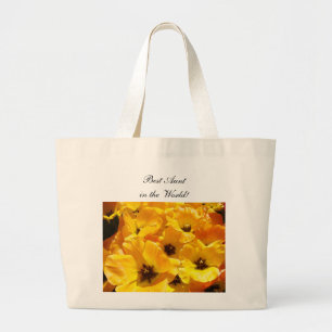 Melhor Tia do Mundo! bolsas Tulipa Flores