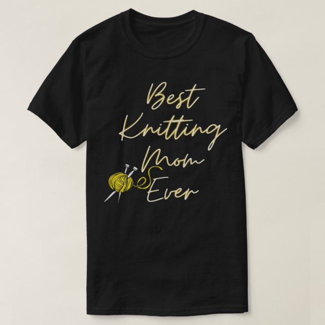 Melhor tricotar a camisa da mãe (Frente do Design)