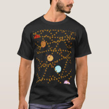 Melhor um monte de planetas em uma Camiseta de SON