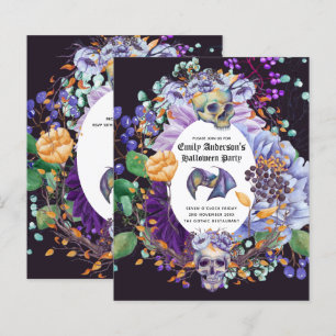 Melhor Valor HALLOWEEN Convide Skulls Pumpkins Or