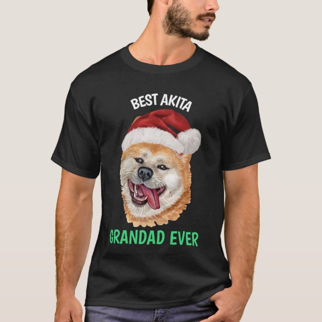 Melhor Vovô Akita, Camisa Nunca (Frente)
