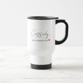 Melhor Vovó de Monograma | Caneca de viagem person