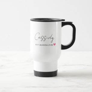 Melhor Vovó de Monograma Caneca de viagem person