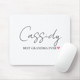 Melhor Vovó de Monograma Mousepad Personalizado