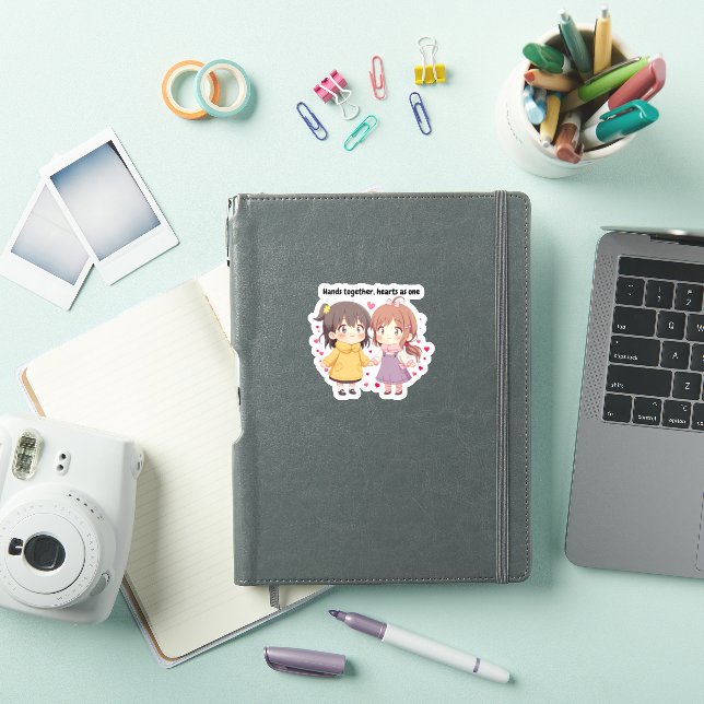 Melhores Amigas Adesivo Meninas | Presente Fofo pa (Capa para iPad)