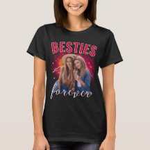 Melhores Amigas Foto Personalizada Camiseta Bootle
