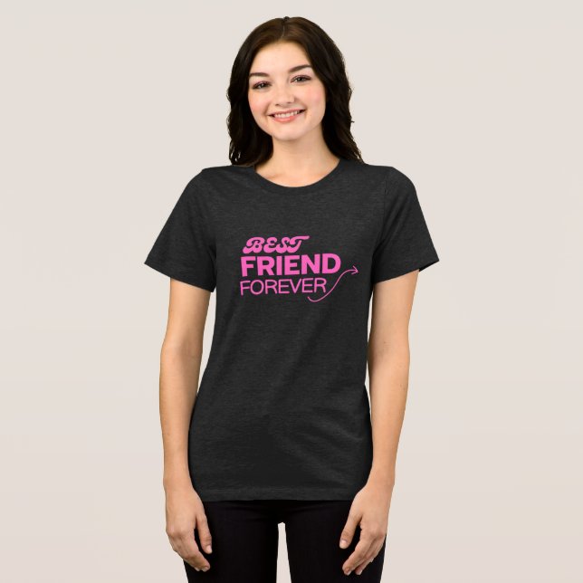 Melhores Amigos para Camiseta de Vida (Frente Completa)