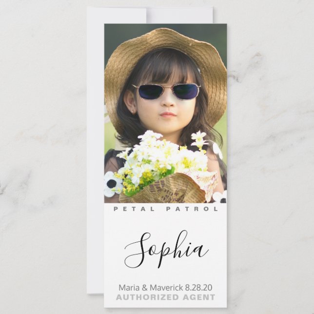 Melhores Cartões com fotos da Flower Girl (Frente)