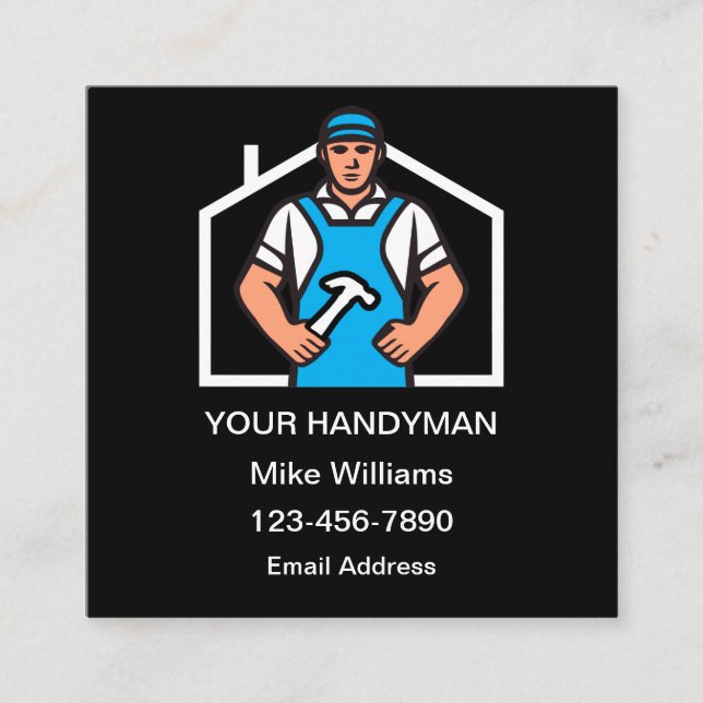 Melhores Cartões de visitas de Handyman Atualizado (Frente)