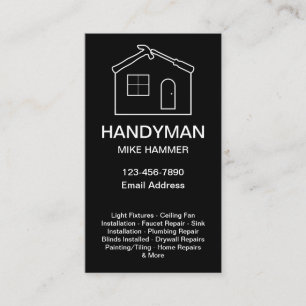 Melhores Cartões de visitas de Handyman Vertical
