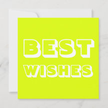 Melhores Desejos, Boa Sorte, Branco chartreuse