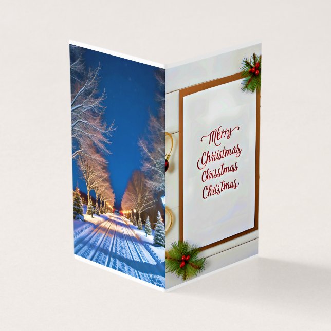 Melhores Desejos Festivos e de Ano Novo para Profe (Exterior)