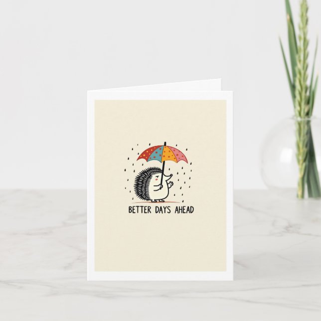 Melhores Dias Em Frente Receba Um Bom Cartão (Frente)