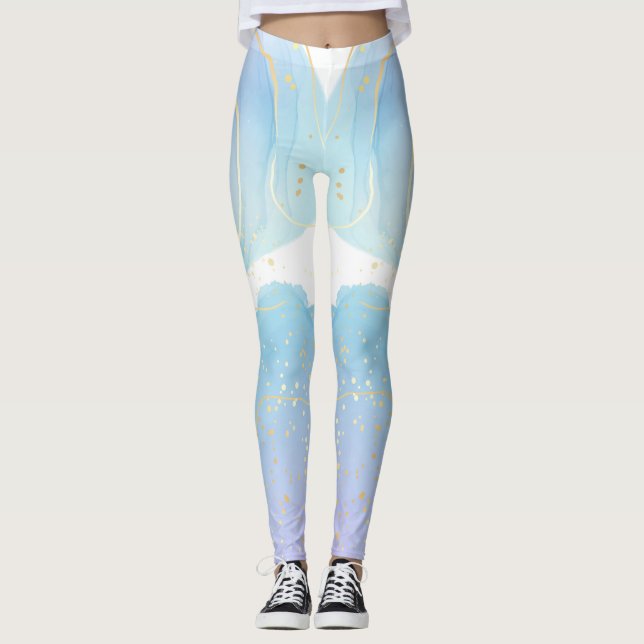 Melhores Leggings de Aquarela para um Aspecto Vibr (Frente)