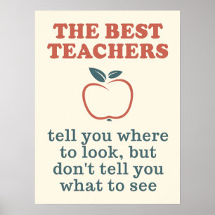 MELHORES PROFESSORES poster de cores personalizada